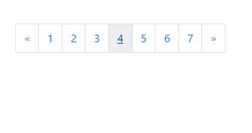 Basic pagination in Bootstrap