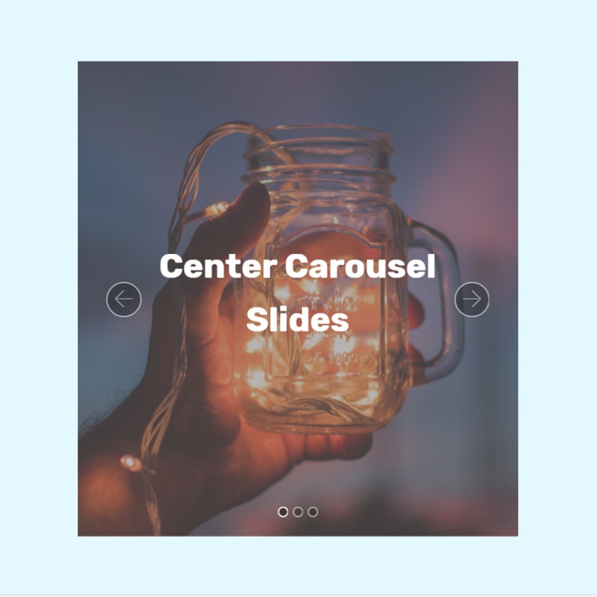 JavaScript Bootstrap Picture Carousel